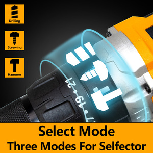 Ensemble de perceuse à percussion sans fil professionnelle WORKSITE 20V - Couple de serrage de 40 N.m, tournevis électrique alimenté par batterie - Product Image 4