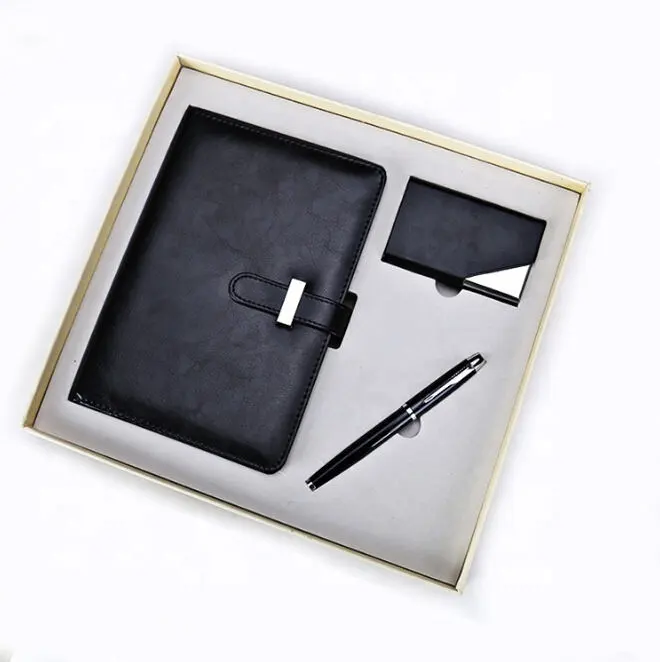 2023 Promotie Groothandel Werkkaart Houder Elegante Souvenir Cadeau Set Voor Mannen Relatiegeschenk Set Met Logo Promotie Cadeauset