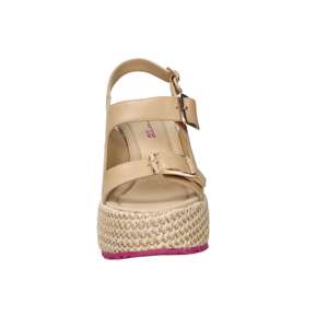 Fornarina Women's Bubble Mia Wedge Sandal Beige <b>9</b> Cm <b>Heel</b> <b>Size</b> 38 - Product Image 3