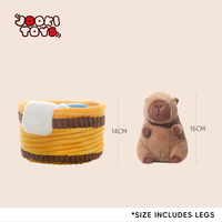Peluche Capybara Super Douce en Coton PP Brodé – Jouet Anti-Stress Adorable pour Enfants et Adultes