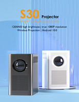 Projecteur portable intelligent S30 Full HD 1080P Android, 120 lumens ANSI, projecteur TV intelligent WIFI, projecteur domestique