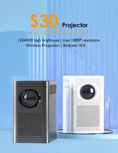 Wholesale S30 Full HD 1080P Android Projetor 120 Ansi Lumens Portable Projector Smart TV WIFI Home Beamer Projector