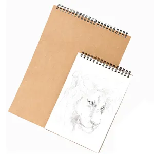 कस्टम शीर्ष सर्पिल कला Sketchbooks ड्राइंग पेंटिंग लेखन कागज स्केच पैड