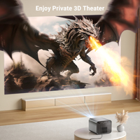 Proyector 3D R90 Max para Cine en Casa Android, 1080P DLP, 2200 Lúmenes, RGB 3LED Portátil