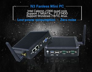 N3 J1900 <span class=keywords><strong>Mini</strong></span> không quạt cầm tay máy tính công nghiệp DDR3 công nghiệp PC nhôm trường hợp cho máy tính <span class=keywords><strong>mini</strong></span> - Product Image 3