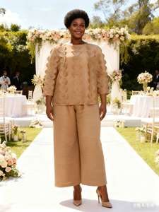 Vêtements plissés Miyaki pour femmes, vêtements décontractés pour femmes, vêtements pour femmes personnalisés, ensemble <span class=keywords><strong>moderne</strong></span> pour femmes, vêtements d'automne pour femmes, ensemble deux pièces <span class=keywords><strong>grande</strong></span> <span class=keywords><strong>taille</strong></span> - Product Image 3