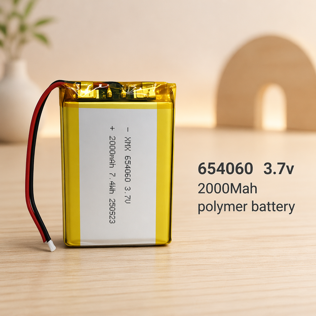 Customized 3.7V 2000mAh 654060 Li-Polymer Battery-Rechargeable for GPS Tracker Toys Smart Devices in Stock XMX Brand