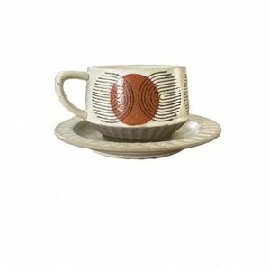 Juego de Tazas y Platos de Cerámica de Alta Calidad para Café, Tazas Coloridas para Latte, Regalos Empresariales - Product Image 2