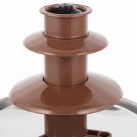 Les fabricants transfrontaliers fournissent des machines à cascade de chocolat pour la consommation domestique
