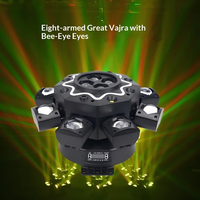 Nouvelle Lampe à faisceau LED 50W Little Angel Magic Ball RGB DMX512, projecteur rotatif en aluminium à rotation infinie pour parcs à thème, KTV, discothèques