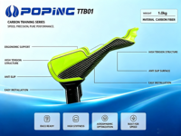 Stang Aerodinamis Serat Karbon Asli, Versi Universal untuk Sepeda Balap, Harga Pabrik Rendah untuk Pembelian dalam Jumlah Besar