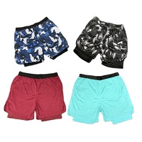 Shorts de sport pour hommes, style marathon, en polyester et élasthanne, avec short intégré, personnalisables, pour fitness et entraînement