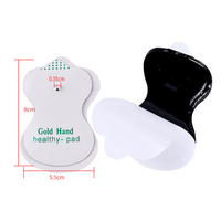 Électrodes de remplacement TENS 3,5 mm à clipser, forme gourde 5,5x8 cm, patchs conducteurs thérapeutiques à forte adhérence