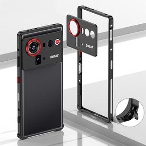 Роскошный металлический бампер для ZTE nubia Z80 Z70S Z70 Z60 ультра алюминиевая рамка защитный чехол + металлическая защитная пленка для объектива - Product Image 1