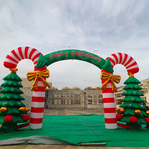 2023 su misura decorazioni natalizie arco gonfiabile albero di natale nuovo Design pubblicità gonfiabili - Product Image 3