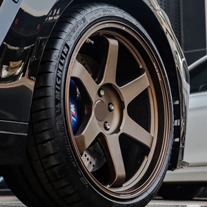 Cerchi Forgiati Leggeri ad Alta Capacità di Carico 4x100 4x114.3 5x100 5x108 5x112 5x14.3 5x120 5x130 TE37 Z33 34 350Z Silvia S13 14 - Product Image 1