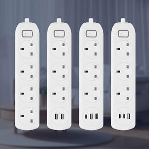 กล่องปลั๊กพ่วง<span class=keywords><strong>ไฟ</strong></span>ฟ้าพลาสติกแบบ <span class=keywords><strong>4</strong></span> ช่อง รุ่น 203S สำหรับใช้ในสหราชอาณาจักร พร้อมสาย<span class=keywords><strong>ไฟ</strong></span> <span class=keywords><strong>3</strong></span> <span class=keywords><strong>เฟส</strong></span> ยาว 2 เมตร ป้องกันเด็กสัมผัส พร้อมปุ่มกด - Product Image 1