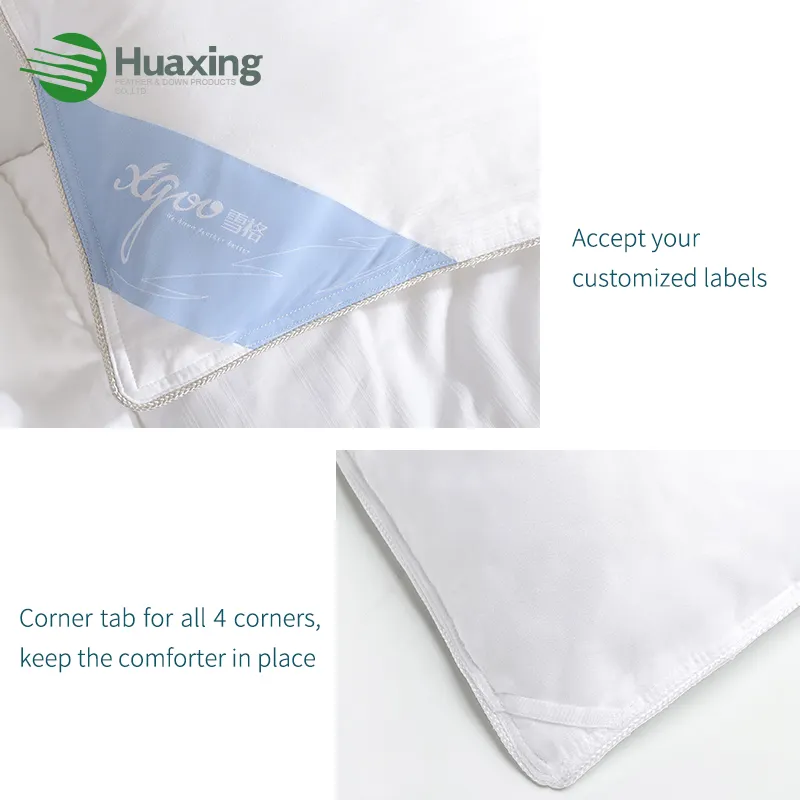 100% Lyocell Tencel bộ đồ giường Comforter Trắng chần thiết kế xuống thay thế Comforter Duvet