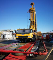 Camion-monté 3000m puits profond compresseur d'air pneumatique plate-forme forage eau sel puits perceuse pompe moteur roulement pour Mine