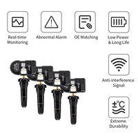 Capteur TPMS Autel en caoutchouc noir, outils de réparation de pneus, capteur de pression des pneus Maxi-TPMS Pad 315 MHz programmable MX-Sensor