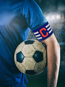 Brassard de Capitaine de Football - Nylon Doux Antidérapant Léger Portable Design Moderne Unisexe Brassard d'Entraînement Couleurs Personnalisables - Product Image 2