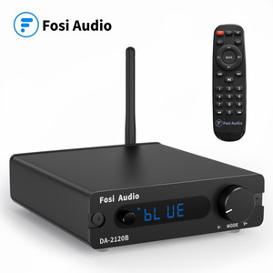 Penguat Audio Fosi Biru TPA3116 Stereo Audio Kelas D Nirkabel Power Amp Hifi 100W Speaker Pasif <span class=keywords><strong>Remote</strong></span> <span class=keywords><strong>Control</strong></span> DA2120B CB - Product Image 1