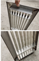 Diffuseur d'air carré industriel moderne en acier inoxydable, grille linéaire pour entrepôt