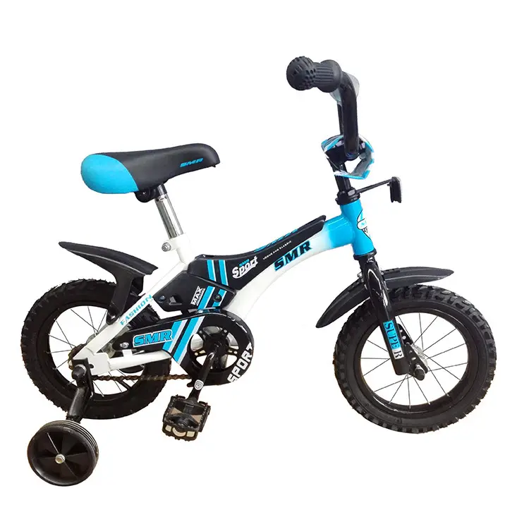 Cina nuovo design per bambini bici a 4 ruote per ragazzi/mini immagini di biciclette per bambini da 12 pollici/Mini bici per bambini BMX con trasportino