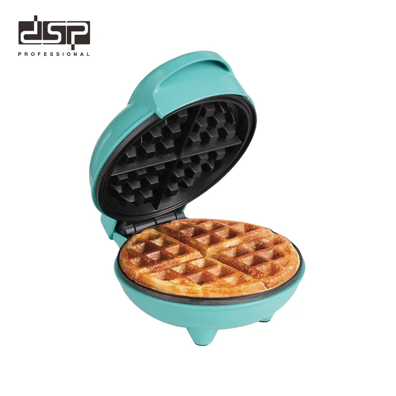 DSP Mini Waffle makinesi makinesi elektrikli taşınabilir kahvaltı sandviç Waffle makinesi