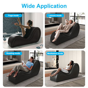2023 Neuankömmling Hochwertiger S-förmiger PU-Leders ofa stuhl Weicher Haltungs-Yoga-Stuhl für Erwachsene in mehreren Farben - Product Image 6