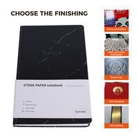 Personnalisable A4 A5 A6 Tailles Étanche Pierre Papier Cahier Bureau Fournitures Scolaires Relié Journal Journal Cahier D'exercices