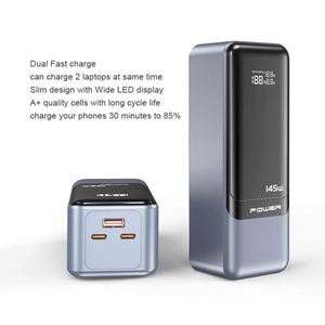 แบตเตอรี่สำรองสำหรับแล็ปท็อป Usa ความจุ 27000mAh ชาร์จเร็วคู่ Pd 145W กำลังไฟสูง ดีไซน์บางเฉียบ หน้าจอ LED กว้าง มีสินค้าในสหรัฐฯ จัดส่งฟรี - Product Image 3