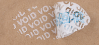 Étiquettes de sécurité personnalisées haute sécurité anti-déchirure à usage unique avec résidu VOID pour une sécurité inviolable