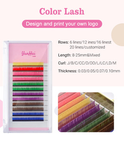 Nhãn Hiệu Riêng Lông Mi 0.05Mm 0.07Mm 0.10Mm Nối Mi Nhiều Màu Kết Hợp Màu Nối Mi - Product Image 2