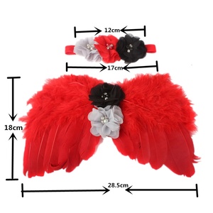 ชุดหัวขนนกนางฟ้าสำหรับเด็กทารก,มาใหม่ชุดหัวเป็นรูปดอกไม้ - Product Image 2