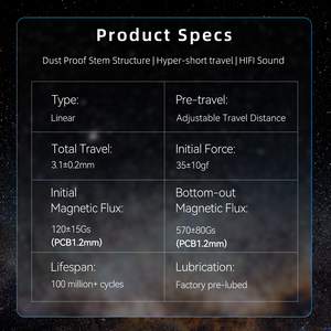 Gateron x mchose Apollo từ ông chuyển đổi mahjong âm thanh RGB chơi game DIY tùy chỉnh bàn phím chuyển đổi hội trường cảm biến công nghệ - Product Image 2