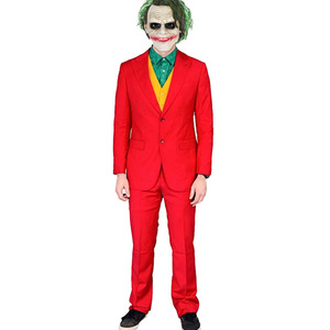 Costume de cosplay Joker rouge, ensemble complet pour homme, tenue de jeu de rôle pour fête d'Halloween DC - Product Image 1