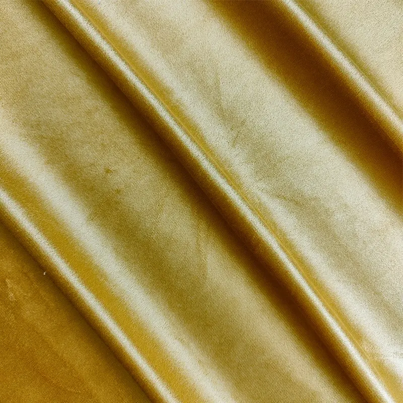 100% Polyester Kett stricks toff, Holland Velvet Shinny Stoff Fleece Soft Velvet een Hersteller
