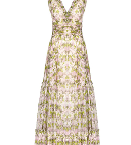 2023 nouvelle robe lâche floral élégant doux dame style dos nu taille conception de haute qualité peut être personnalisé - Product Image 6
