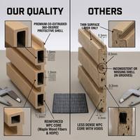 Panneau mural extérieur en WPC de haute qualité, imperméable, ignifuge, écologique, à grain de bois 3D, facile à installer, décoration en bois