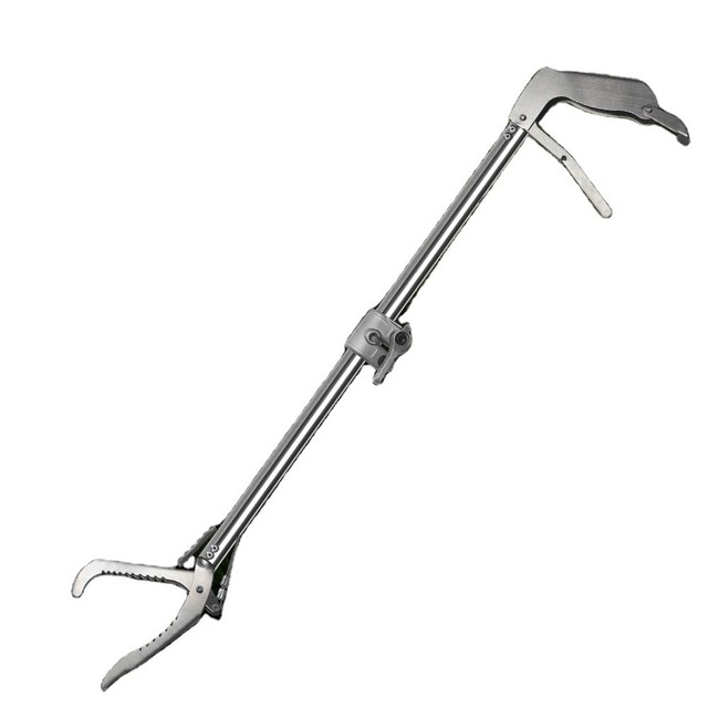 NOMOY PET Superior Quality Stainless Steel Snake Hook Collapsible Snake Sticks Tongs Snake Catcher