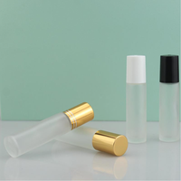 Botol Parfum Roll-on Kaca Bening Mewah 5ml 10ml Stok Pabrik Dengan Bola Roller Baja Tahan Karat