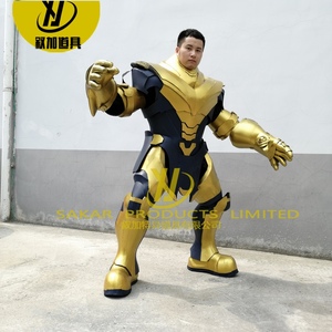 Tamaño real adulto personalizado hecho a mano usable realidad superhéroes Cosplay <span class=keywords><strong>Batman</strong></span> traje Thanos Hulk disfraz Cosplay adulto Robot disfraz - Product Image 3