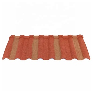 0.35mm Red Stone Roof <b>Tiles</b> Long Size Stone Coated Corrugated Roofing Metal <b>Sheets</b> - Product Image 5