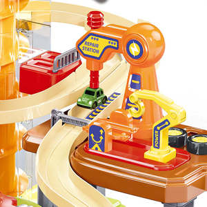 Circuit de <span class=keywords><strong>Voiture</strong></span> Multifonctionnel DIY avec Élévateur et Atelier de Réparation pour Enfants – Jouet Éducatif Interactif de <span class=keywords><strong>Parking</strong></span> - Product Image 2