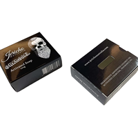 Boîtes rigides en papier couché brillant personnalisées en gros pour savon pour homme, emballage recyclable pour soins personnels