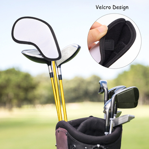 Housse de protection pour fers de golf en néoprène vierge pour sublimation, imprimable double face, avec fermeture Velcro pour la personnalisation et la protection des clubs de golf - Product Image 3