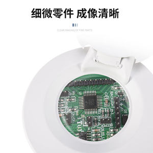 Loupe de bureau LED OEM avec lentille de 75 mm pour réparation de téléphones portables et travaux sur table d'atelier en plastique - Product Image 4