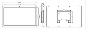 8" 10.1" 11.6" 13.3" 15.6" 18.5" 21.5" 23.8" 32" 21.5 Inch Wall Mount Android NFC POE <b>Tablet</b> for Meeting Room Touch Screen - Product Image 6