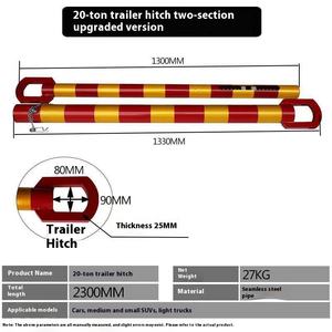 LJZ Marque 2 <span class=keywords><strong>tonnes</strong></span> <span class=keywords><strong>3</strong></span> <span class=keywords><strong>tonnes</strong></span> <span class=keywords><strong>5</strong></span> <span class=keywords><strong>tonnes</strong></span> <span class=keywords><strong>Barre</strong></span> <span class=keywords><strong>de</strong></span> <span class=keywords><strong>remorquage</strong></span> rigide Suspension <span class=keywords><strong>de</strong></span> voiture Prévention des collisions arrière Ressort <span class=keywords><strong>de</strong></span> remorque Fonction d'amortissement Nouveau - Product Image 2